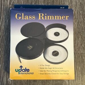NIB Glass Rimmer for partying, movie nightly, & family gatherings
